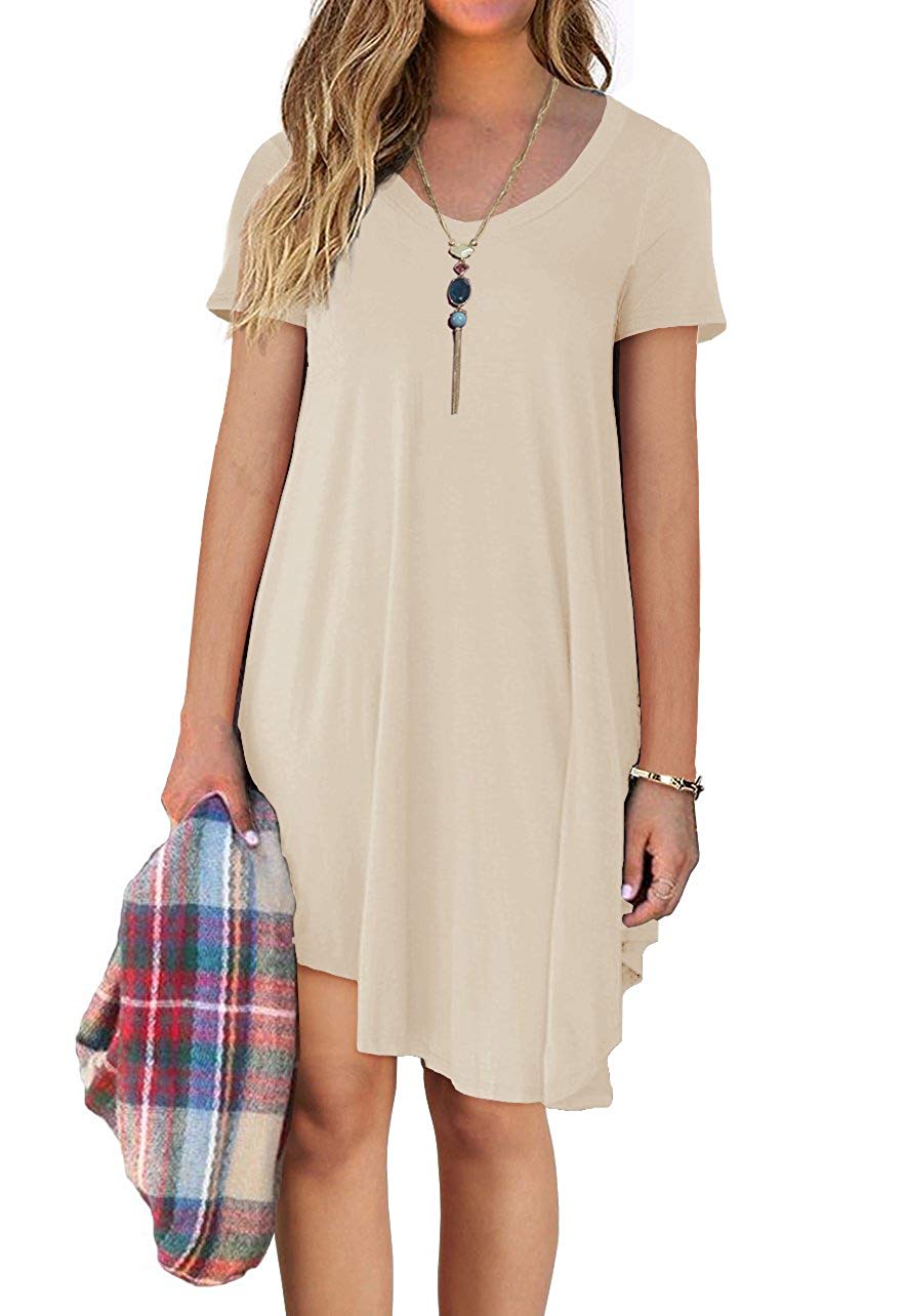 short sleeve dresses for women - soft and stretchy fashion